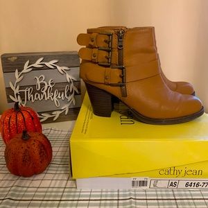 Tan booties